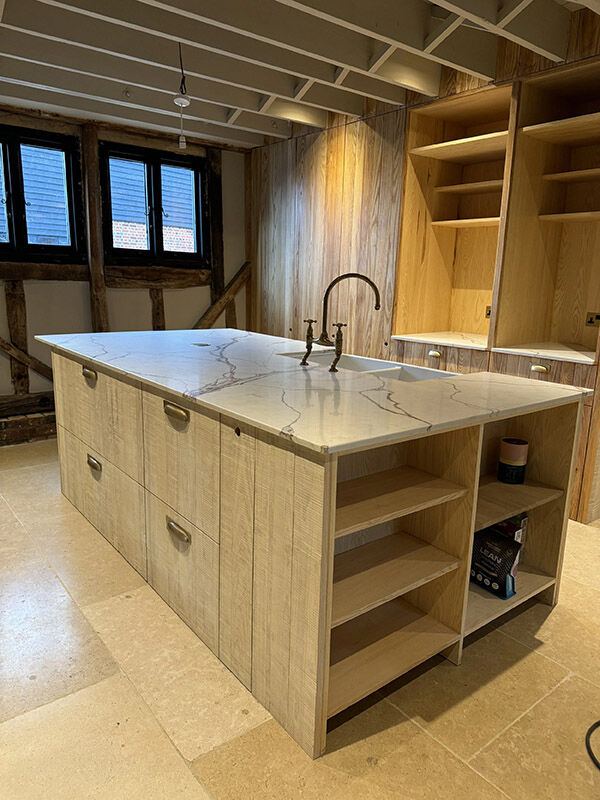 A hand-built Ash kitchen – Kent barn conversion, Kent, photo 3
