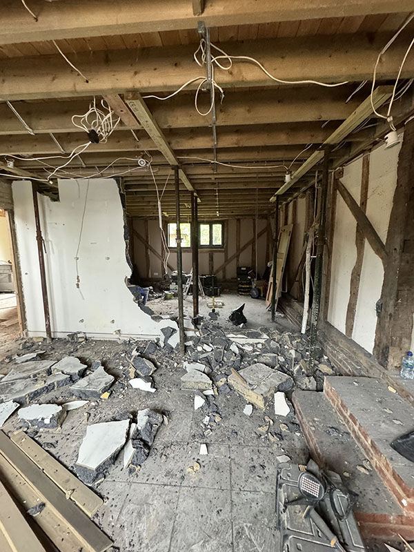 Total strip out – Kent barn conversion, Kent, photo 2