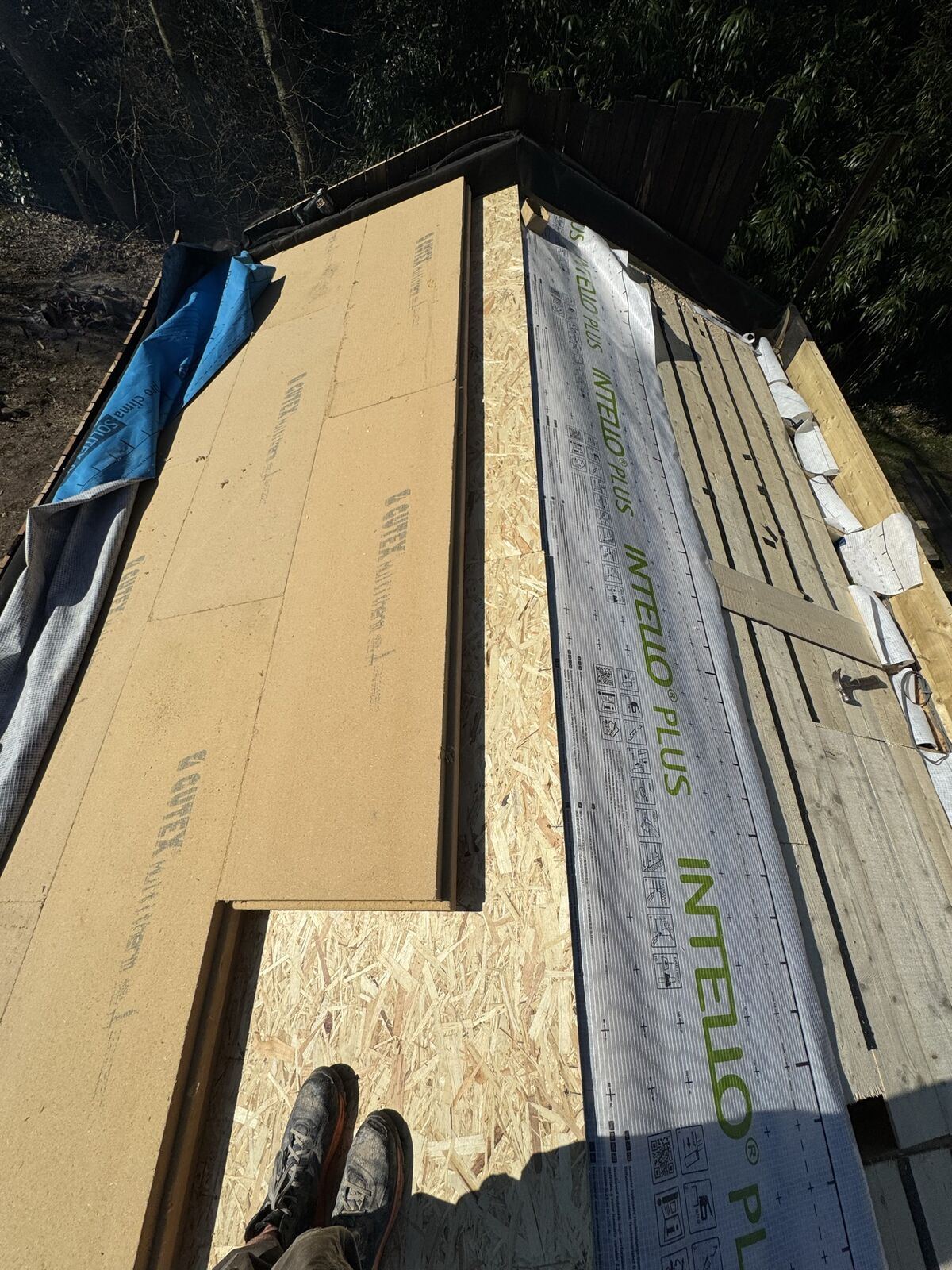 Airtight inside, roof on top – Off-grid timber new build, Smeeth, Kent, photo 4