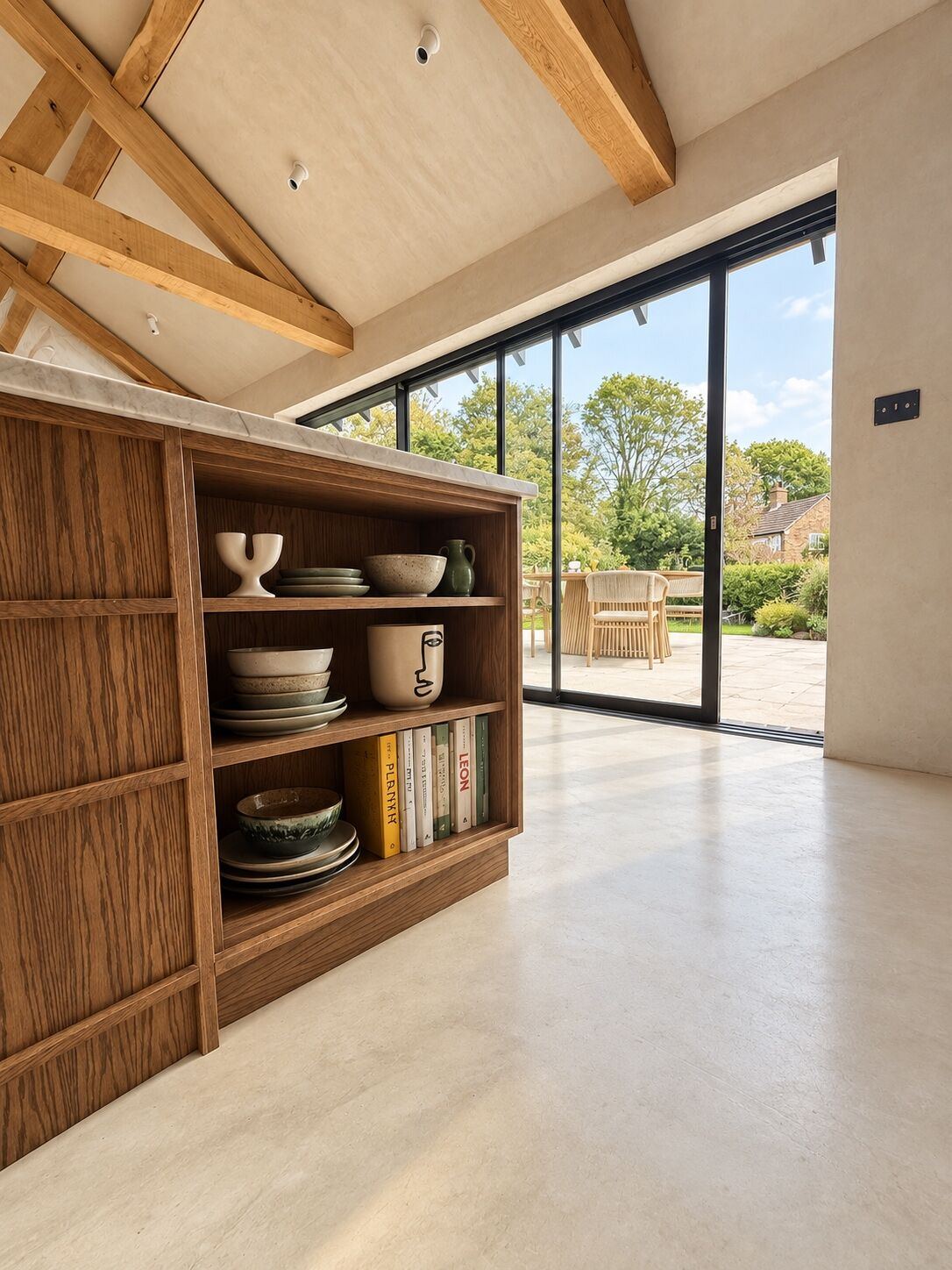 A bespoke smoked oak kitchen – Sheep shed conversion, Kent