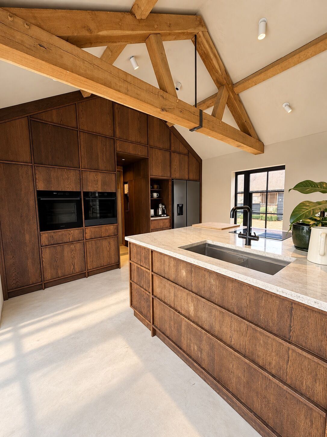 A bespoke smoked oak kitchen – Sheep shed conversion, Kent, photo 7