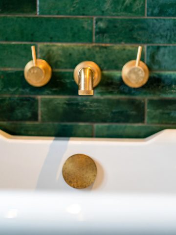 Bathroom before and after