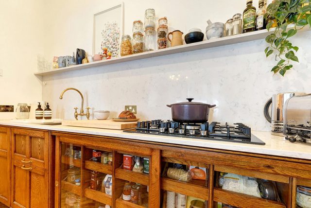 Custom haberdashery designed and built kitchen