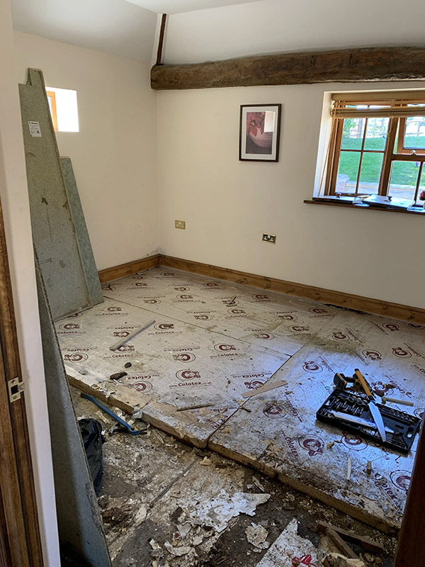 Kent Renovation | Twin Room before and after